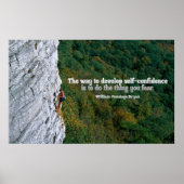 Selbstvertrauen Inspiration Poster Print (Vorne)