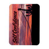 "Selbstvertrauen" Motivation Affirmation Flexibel Magnet (Vertikal)