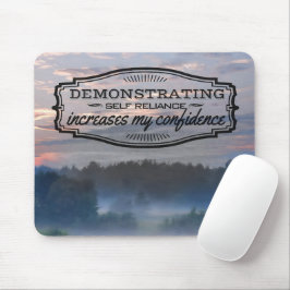 "Selbstvertrauen" Motivation Affirmation Mousepad