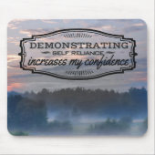 "Selbstvertrauen" Motivation Affirmation Mousepad (Vorne)
