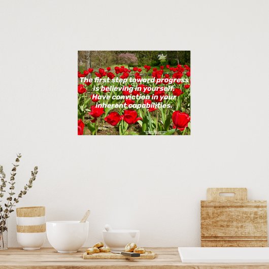 Selbstvertrauen Poster (Küche)