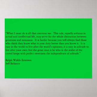 Selbstvertrauen Poster