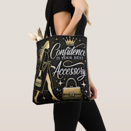 Selbstvertrauen zuerst – Chic Power Tote Tasche