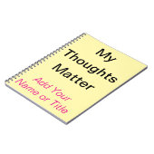 Selbstwertnachweis-Notebook-Geschenk Notizblock (Linke Seite)