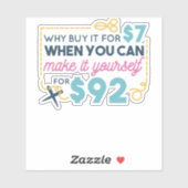 Selbstzitieren von Typografie Aufkleber (Blatt)