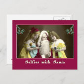 Selbt mit der Weihnachtskarte Niedlich Feiertagspostkarte (Vorne/Hinten)