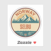 Selbu, Norge Norwegen Aufkleber (Blatt)