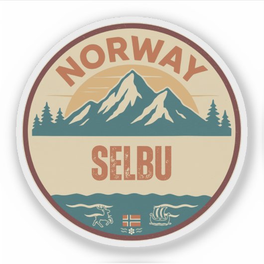 Selbu, Norge Norwegen Aufkleber (Vorderseite)