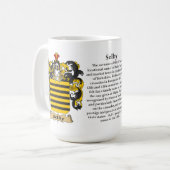 Selby, der Ursprung, die Bedeutung und das Wappen Kaffeetasse (Vorderseite Links)