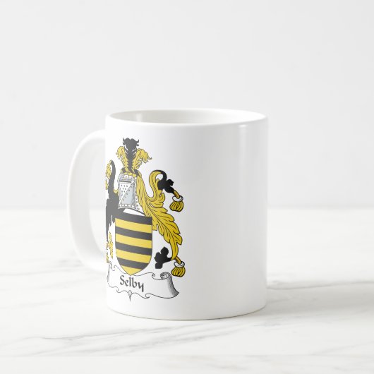 Selby Familienwappen Kaffeetasse (Vorderseite Links)