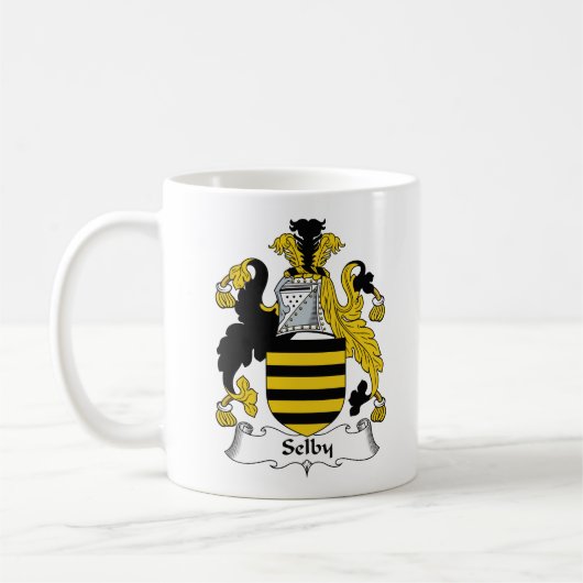 Selby Familienwappen Kaffeetasse (Links)
