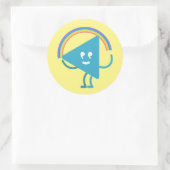 Selby Rainbow Runder Aufkleber (Tasche)