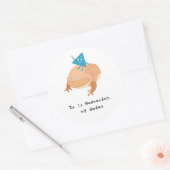 Selby und Mittwoch Frog Classic Round Sticker (Umschlag)