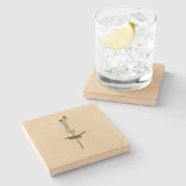 Selby's Fly Catcher - Audubons Vögel von Amerika Steinuntersetzer (Seitenansicht)