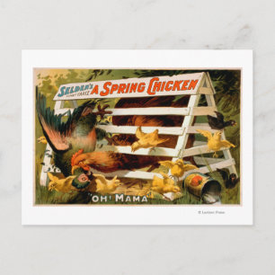 Seldens lustige Farce, ein Frühlingsspiel 2 Postkarte