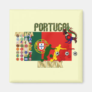 Selecção Portuguesa - 32 Paises Futebol Arte Magnet