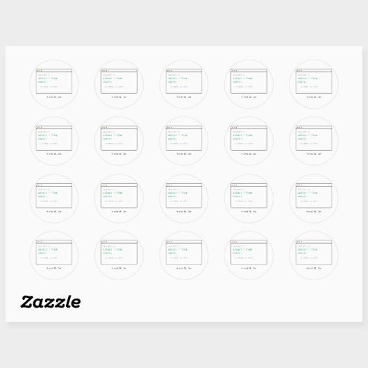 SELECT * FROM Users - Dev Sticker Geschenk (Blatt)