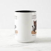 Selective Hearing Black Cat – Sarcastic Humor Tasse (Zentrum)