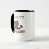Selective Hearing Black Cat – Sarcastic Humor Tasse (Vorderseite Links)