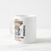 Selective Hearing Cat Mug | Funny Coworker Kaffeetasse (Vorderseite Links)