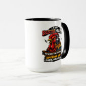 Selective Hearing Cat Mug | Funny Rooster Tasse (VorderseiteRechts)