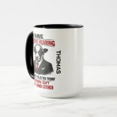 Selective Hearing cow Mug | Funny Coworker Tasse (Vorderseite Links)
