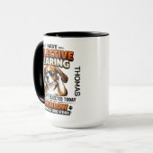 Selective Hearing dog Mug | Funny Coworker Tasse (Vorderseite Links)