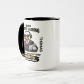 Selective Hearing duck Mug | Funny Coworker Tasse (Vorderseite Links)