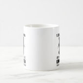 Selective Hearing – Grumpy Black Cat Coffee Humor Kaffeetasse (Mittel)