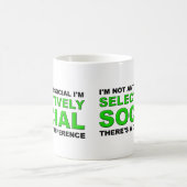 Selectively Social Funny Mug Kaffeetasse (Mittel)