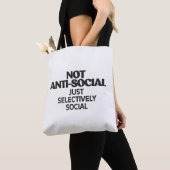 Selectively Social Statement Typography Design Tasche (Von Nahem)