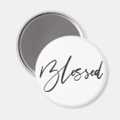 Selegene handgeschriebene Typografie Magnet (Vorderseite/Rückseite)