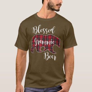 Selegenes Grammie Bar Red Tartan Kariert Grandma G T-Shirt
