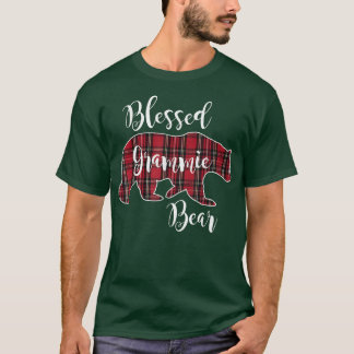 Selegenes Grammie Bar Red Tartan Kariert Grandma G T-Shirt