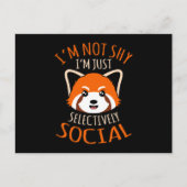 Selektiv Social Red Pandas Pet Animal Panda Lov Postkarte (Vorderseite)