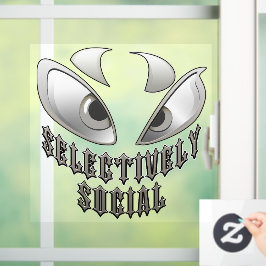 selektiv sozial fensteraufkleber