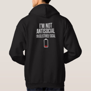Selektiv sozialer lustiger Introverti-Hoodie - Nie Hoodie