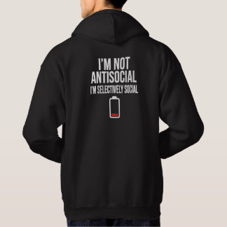 Selektiv sozialer lustiger Introverti-Hoodie - Nie Hoodie