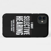 Selektive Anhörung Sorry Funny Sprichwort humorvol Case-Mate iPhone Hülle (Rückseite (Horizontal))