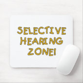 Selektive Anhörungs-Zonen-T-Shirts und Geschenke Mousepad (Mit Mouse)