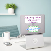 Selektive Aufkleber für Mutismus #3 (Laptop auf Schreibtisch)