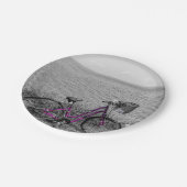 Selektive Farbe des Mackinac Island Bike Pappteller (Schrägansicht)