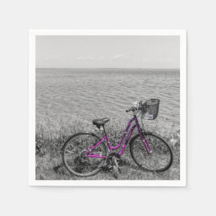 Selektive Farbe des Mackinac Island Bike Serviette