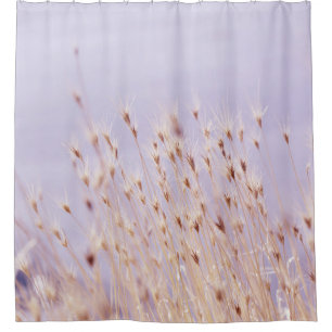 SELEKTIVE FOCUS-FOTOGRAFIE DES GRASS-FELDES DUSCHVORHANG