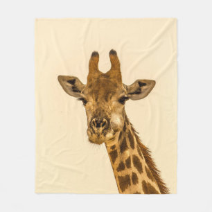 SELEKTIVE FOCUS FOTOGRAFIE VON GIRAFFE FLEECEDECKE