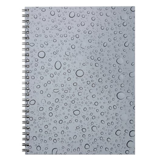 Selektive Fokusfotografie von Wassertröpfchen Notizblock (Vorderseite)