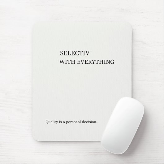 Selektive Minimalistische Wandkunst Mousepad (Mit Mouse)