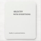 Selektive Minimalistische Wandkunst Mousepad (Vorne)