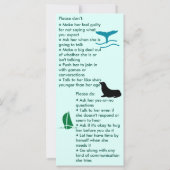 Selektive Mutismus: Girl-Flachkarte zusammenbringe (Rückseite)