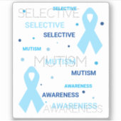 Selektive Mutismus-Punkte Aufkleber (Vorderseite)